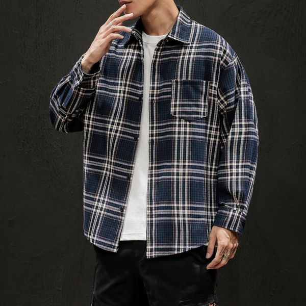 autumn 2021 fashion plaid shirts for men long sleeve casual blouse plus size men's oversized checked shirt 5xl, White;black
autumn 2021 fashion plaid shirts for men long sleeve casual blouse plus size men's oversized checked shirt 5xl, White;black