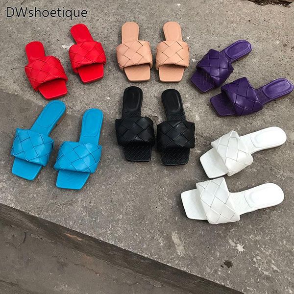 slippers summer woven women slides square toe slip on casual, Black
slippers summer woven women slides square toe slip on casual, Black