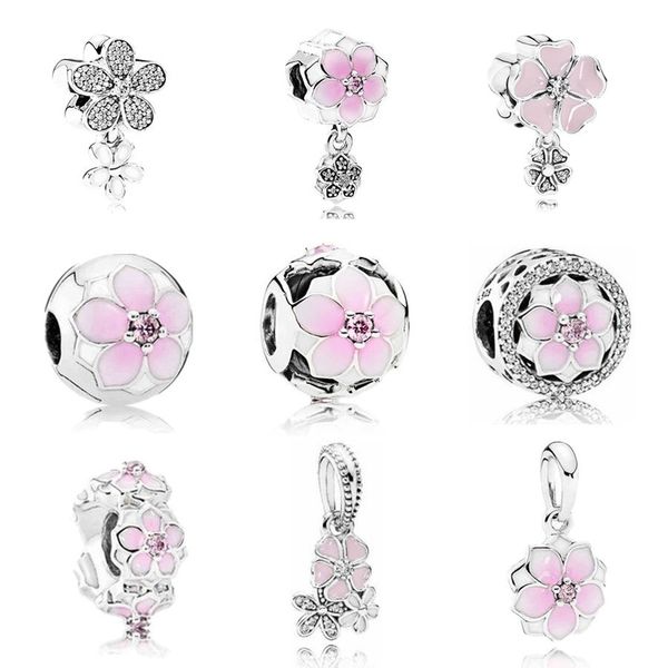 s925 sterling silver pink cherry blossoms charms beads adapting original pandora charms bracelets diy jewelry for women making, Bronze;silver
s925 sterling silver pink cherry blossoms charms beads adapting original pandora charms bracelets diy jewelry for women making, Bronze;silver