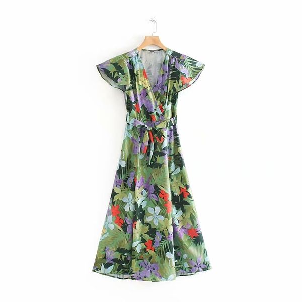 women tropical leaves floral print sashes long dress ladies chic cross v neck holiday vestidos casual beach dresses ds2379 210419, Black;gray
women tropical leaves floral print sashes long dress ladies chic cross v neck holiday vestidos casual beach dresses ds2379 210419, Black;gray