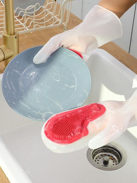 white transparent solid color tenacity thin magic silicone gloves household water-proof washing dishes brush bowl artifact disposable
white transparent solid color tenacity thin magic silicone gloves household water-proof washing dishes brush bowl artifact disposable