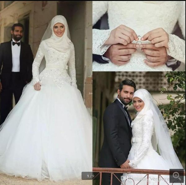 2021 robe de mariage white tulle a line wedding dress long sleeve modest lace appliques princess puffy bridal gowns floor length muslim wome
2021 robe de mariage white tulle a line wedding dress long sleeve modest lace appliques princess puffy bridal gowns floor length muslim wome