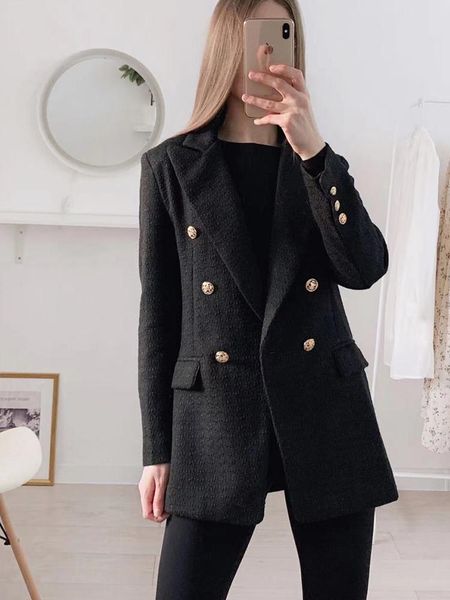 women's suits & blazers women fashion slim blazer ropa mujer robe femme dresses for 2022 vestido feminino, White;black
women's suits & blazers women fashion slim blazer ropa mujer robe femme dresses for 2022 vestido feminino, White;black