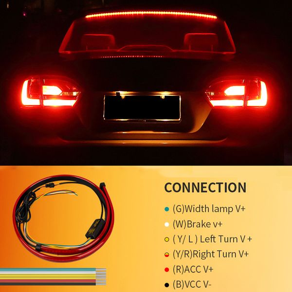 led third brake light strip bar sequential turn with signals brake driving strobe streamer flexible high mount slamp dc 12v
led third brake light strip bar sequential turn with signals brake driving strobe streamer flexible high mount slamp dc 12v