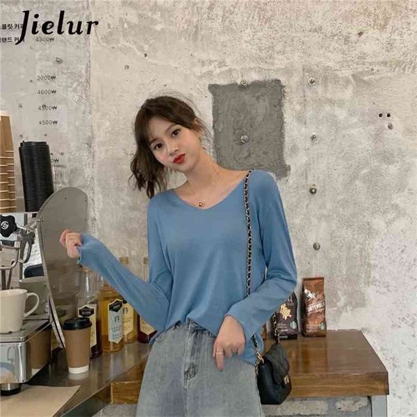 autumn winter sweater solid color v-neck knitted pullovers women long sleeve basic elastic slim 210426, White;black
autumn winter sweater solid color v-neck knitted pullovers women long sleeve basic elastic slim 210426, White;black