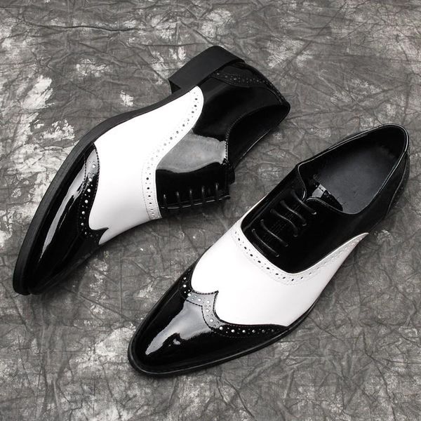 dress shoes vintage brogue carved for men flat heel genuine leather fashion mens formal business, Black
dress shoes vintage brogue carved for men flat heel genuine leather fashion mens formal business, Black