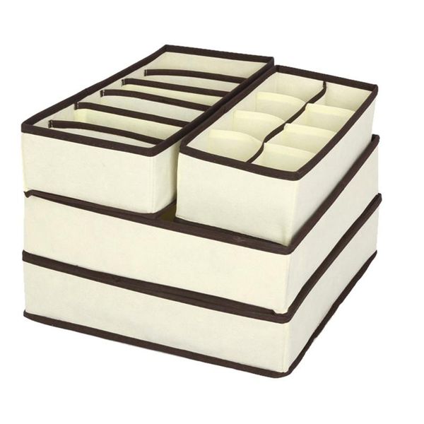 storage drawers 4pcs multi-size bra underwear organizer foldable home box non-woven organizador drawer closet for scarfs socks
storage drawers 4pcs multi-size bra underwear organizer foldable home box non-woven organizador drawer closet for scarfs socks