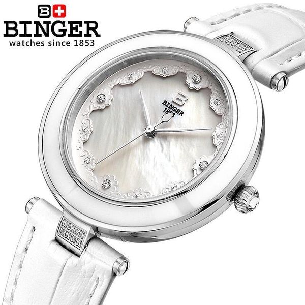 switzerland binger women's watches fashion luxury relogio feminino leather strap quartz butterfly diamond wristwatches b-3026-1, Slivery;brown
switzerland binger women's watches fashion luxury relogio feminino leather strap quartz butterfly diamond wristwatches b-3026-1, Slivery;brown
