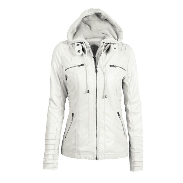 fitaylor new women autumn winter hooded faux jacket slim motorcycle hat detachable plus size 5xl pu leather coat 201120, Black
fitaylor new women autumn winter hooded faux jacket slim motorcycle hat detachable plus size 5xl pu leather coat 201120, Black