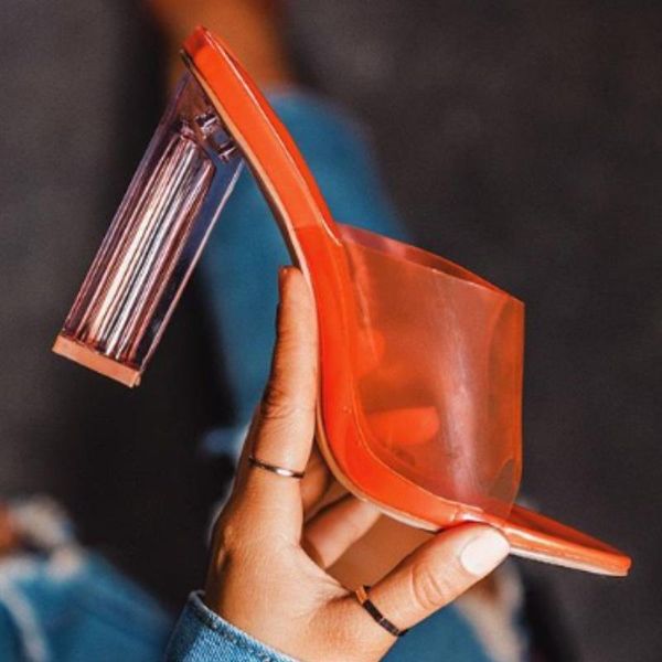 summer women ankle strap sandals pu slip on square heel transparent 9.5cm high heels shoes pumps, Black
summer women ankle strap sandals pu slip on square heel transparent 9.5cm high heels shoes pumps, Black