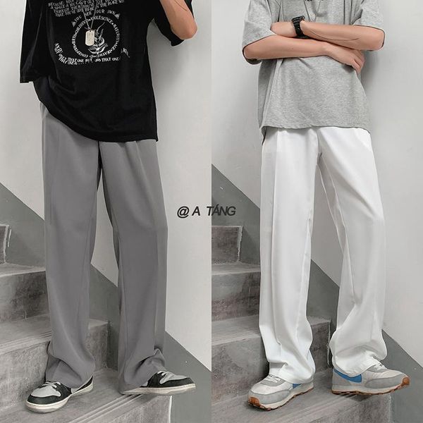 men's pants wide leg fashion gray black white casual men trousers korean loose straight-leg suit mens dress
men's pants wide leg fashion gray black white casual men trousers korean loose straight-leg suit mens dress
