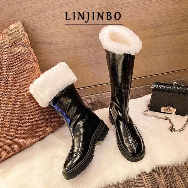 boots glossy high knee snow women fur winter chunky platform knight comfot warm two wear cotton shoes female 2021, Black
boots glossy high knee snow women fur winter chunky platform knight comfot warm two wear cotton shoes female 2021, Black
