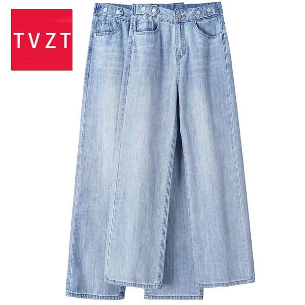women's jeans tvzt vintage high waist women boyfriend denim wide leg female casual loose palazzo pants elegant trousers oversized, Blue
women's jeans tvzt vintage high waist women boyfriend denim wide leg female casual loose palazzo pants elegant trousers oversized, Blue