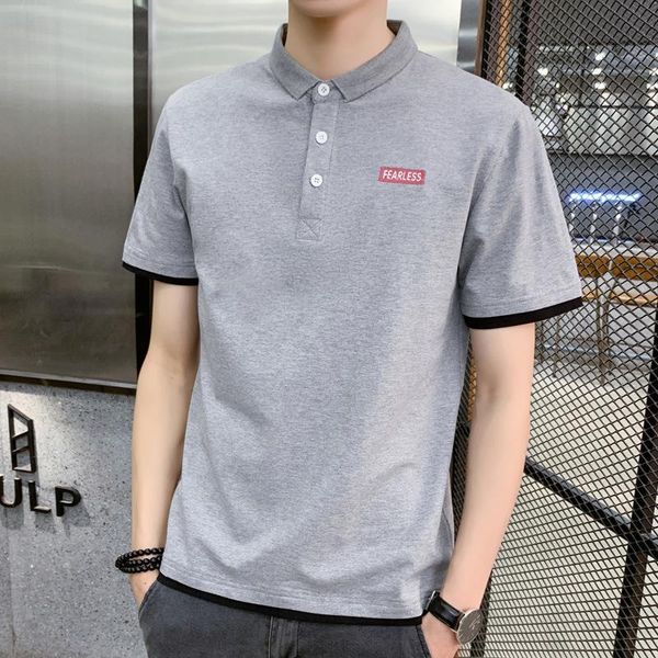 men's polos 2021 summer shirt loose large size stitching fake two-piece trendy brand lapel casual business, White;black
men's polos 2021 summer shirt loose large size stitching fake two-piece trendy brand lapel casual business, White;black