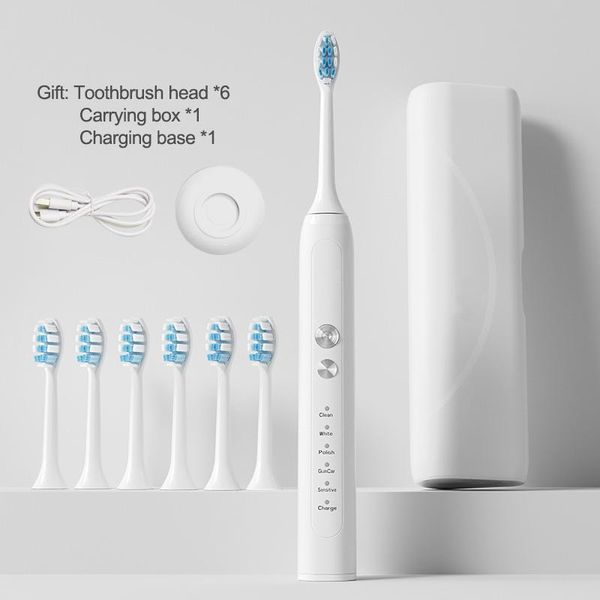 smart electric toothbrush vytalbrush sonic 1806 brush 5 mode usb charger rechargeable tooth brushes 6 replacement heads set
smart electric toothbrush vytalbrush sonic 1806 brush 5 mode usb charger rechargeable tooth brushes 6 replacement heads set