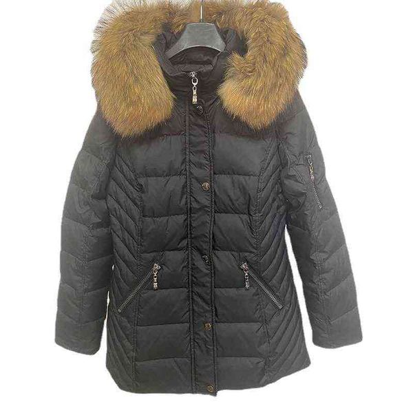 women's down jacket 2021 new winter medium and long large wool collar fashion waist closing thin thickened warm coat, Black
women's down jacket 2021 new winter medium and long large wool collar fashion waist closing thin thickened warm coat, Black