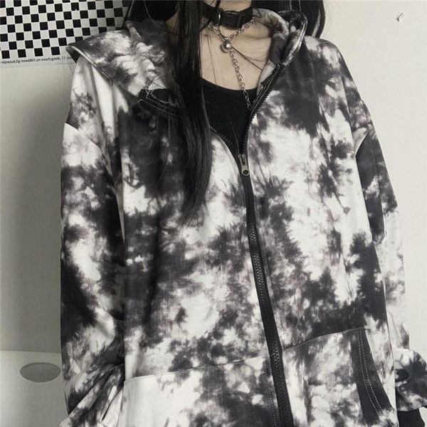 men's hoodies & sweatshirts fashion tie-dye zip up women slim print sweatshirt clothes y2k aesthetic gradient trend harajuku hoodie top, Black
men's hoodies & sweatshirts fashion tie-dye zip up women slim print sweatshirt clothes y2k aesthetic gradient trend harajuku hoodie top, Black