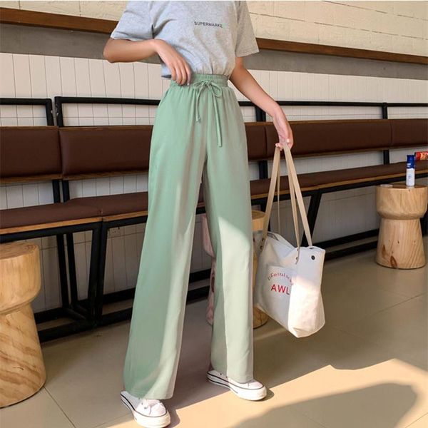 korean style spring autumn women wide leg pants casual lady long female loose high waist straight elastic kk0051 women's & capris, Black;white
korean style spring autumn women wide leg pants casual lady long female loose high waist straight elastic kk0051 women's & capris, Black;white