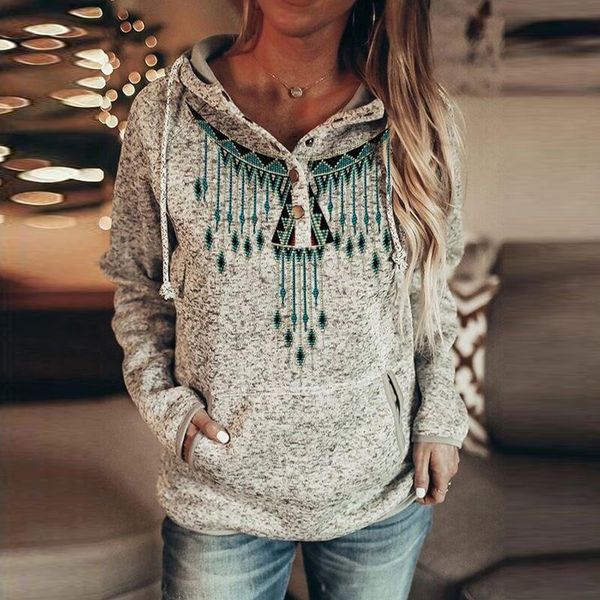 women's hoodies & sweatshirts women pattern print patchwork hoodie sweatshirt autumn button drawstring hooded pullover winter long slee, Black
women's hoodies & sweatshirts women pattern print patchwork hoodie sweatshirt autumn button drawstring hooded pullover winter long slee, Black