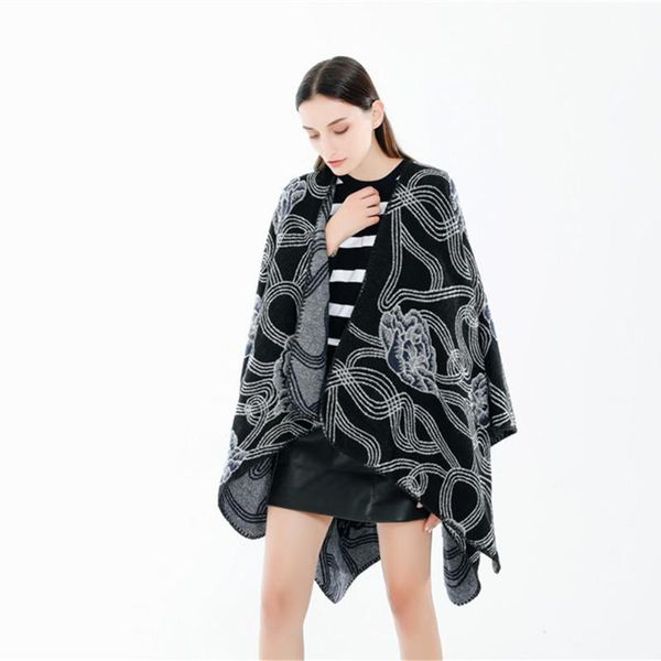 scarves arrival fall/winter scarf women fashion warmth imitation cashmere curve flower windproof shawl decoration, Blue;gray
scarves arrival fall/winter scarf women fashion warmth imitation cashmere curve flower windproof shawl decoration, Blue;gray