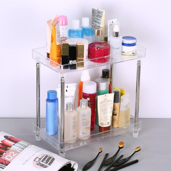 bathroom storage & organization multi-functional 2-tier cosmetic organizer tray makes shelf caddy stand for vanity countertop
bathroom storage & organization multi-functional 2-tier cosmetic organizer tray makes shelf caddy stand for vanity countertop
