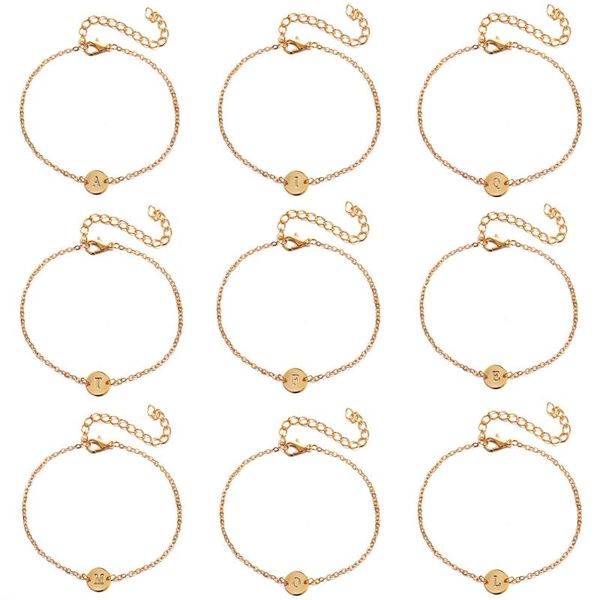 charm bracelets gold color alphabet letter disc bracelet bangle for women adjustable name jewelry female pulseras mujer, Golden;silver
charm bracelets gold color alphabet letter disc bracelet bangle for women adjustable name jewelry female pulseras mujer, Golden;silver
