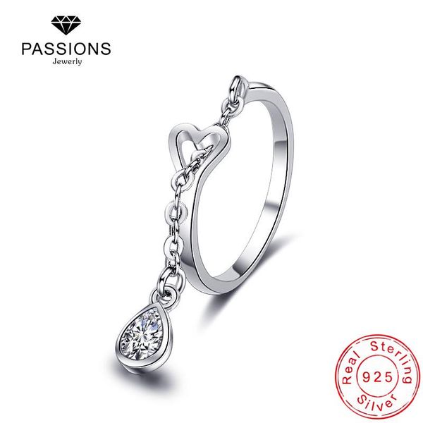 cluster rings fashion zircon waterdrop pendant chain 925 sterling silver adjustable heart ring for women&girl jewelry gift, Golden;silver
cluster rings fashion zircon waterdrop pendant chain 925 sterling silver adjustable heart ring for women&girl jewelry gift, Golden;silver