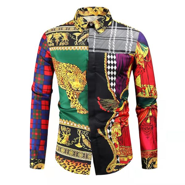 2022 men's business casual shirt men long sleeve leopard striped slim fit masculina social male t-shirts new fashion man checked hoodie, White;black
2022 men's business casual shirt men long sleeve leopard striped slim fit masculina social male t-shirts new fashion man checked hoodie, White;black