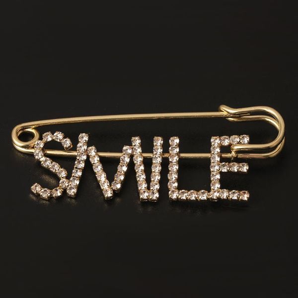 pins, brooches crystal rhinestone gold color pin letters smile brooch glisten lapel fashion suit dress accessories charm jewelry gift, Gray
pins, brooches crystal rhinestone gold color pin letters smile brooch glisten lapel fashion suit dress accessories charm jewelry gift, Gray
