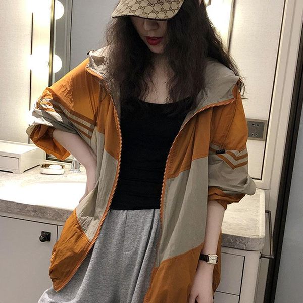 women's jackets high-grade splicing ice silk sunscreen clothing female korean version of loose summer 2021 long-sleeved thin coat, Black;brown
women's jackets high-grade splicing ice silk sunscreen clothing female korean version of loose summer 2021 long-sleeved thin coat, Black;brown