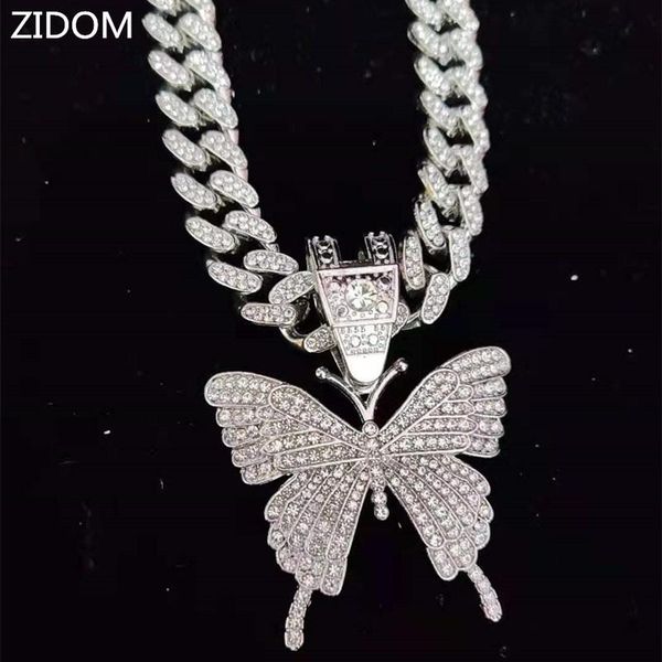 pendant necklaces men women hip hop iced out bling butterfly necklace with 13mm width cuban chain hiphop fashion charm jewelry, Silver
pendant necklaces men women hip hop iced out bling butterfly necklace with 13mm width cuban chain hiphop fashion charm jewelry, Silver