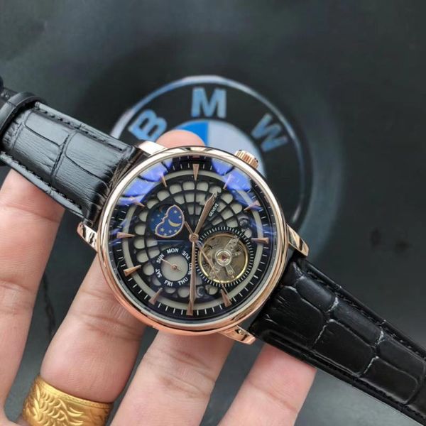wristwatches tourbillon automatic mechanical wrist watch multifunction business men week month display, Slivery;brown
wristwatches tourbillon automatic mechanical wrist watch multifunction business men week month display, Slivery;brown