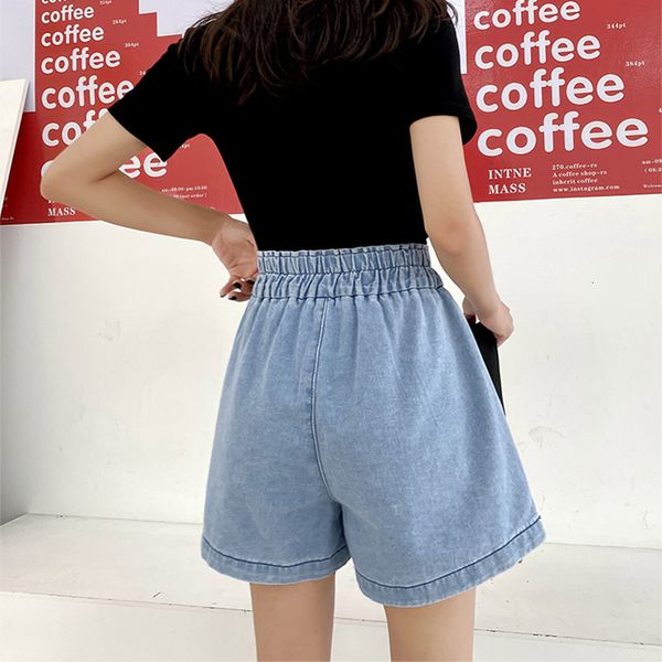 women's shorts summer crimping denim for women belt jean street style blue or white wide leg p4ae, White;black
women's shorts summer crimping denim for women belt jean street style blue or white wide leg p4ae, White;black