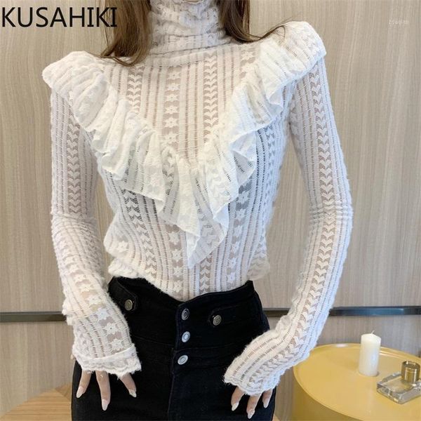 turtleneck lace shirt korean ruffle patchwork women blouse 2021 spring basic long sleeve pullover blusas 6e745 women's blouses & shirts, White
turtleneck lace shirt korean ruffle patchwork women blouse 2021 spring basic long sleeve pullover blusas 6e745 women's blouses & shirts, White