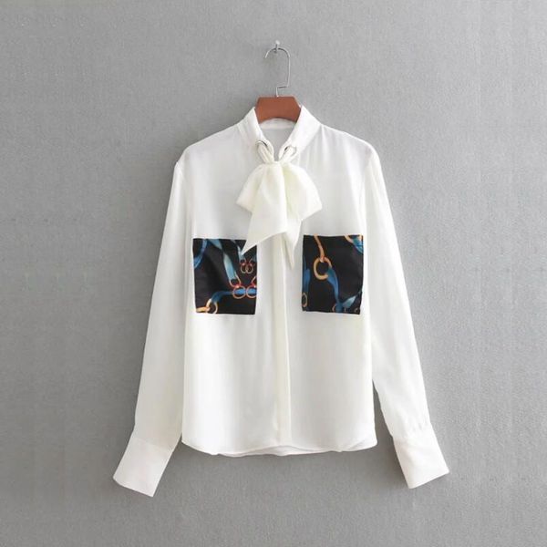 chain printing patch pocket decoration women blouses casual lady long sleeve shirts fashion loose chemise blusas s3756 210430, White
chain printing patch pocket decoration women blouses casual lady long sleeve shirts fashion loose chemise blusas s3756 210430, White