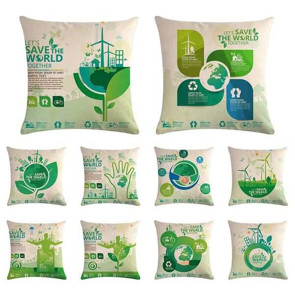 cushion/decorative pillow healthy earth pattern cushion cover environmental protection green linen chair car sofa fashion decoration 45x45cm
cushion/decorative pillow healthy earth pattern cushion cover environmental protection green linen chair car sofa fashion decoration 45x45cm