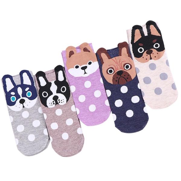 men's socks 5 pairs of puppy design funny ankle cartoon cotton for girls, Black
men's socks 5 pairs of puppy design funny ankle cartoon cotton for girls, Black