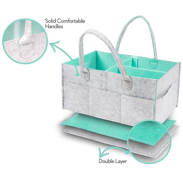 large capacity diapers dual layer baby nursery organizer multi pockets storage bag felt tote cosmetic bags & cases
large capacity diapers dual layer baby nursery organizer multi pockets storage bag felt tote cosmetic bags & cases