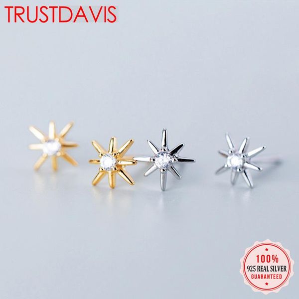 trusta 100% 925 sterling silver stud earrings star ray style fine real jewelry for daughter birthday gift ds1350, Golden;silver
trusta 100% 925 sterling silver stud earrings star ray style fine real jewelry for daughter birthday gift ds1350, Golden;silver