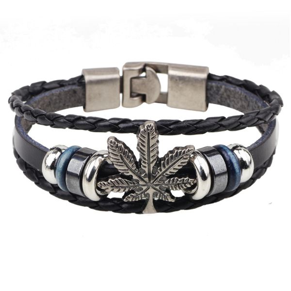 alloy buckle maple leaf small fresh bracelet snake leather rope bracelet jewelry, Golden;silver
alloy buckle maple leaf small fresh bracelet snake leather rope bracelet jewelry, Golden;silver