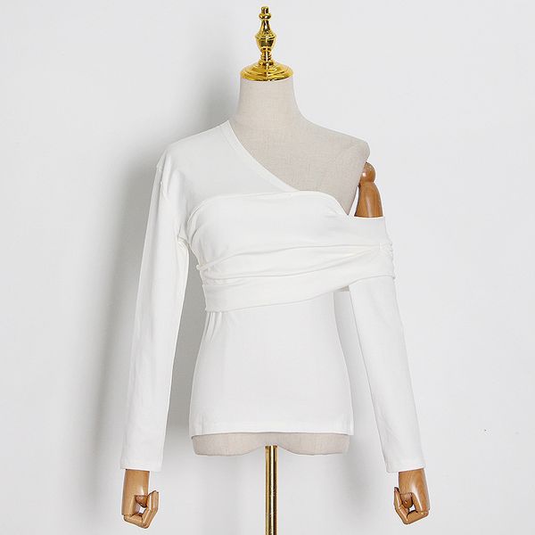 polo Msxu sexy chic fashion outside the asymmetric female casual shoulder sheath coat hanger t-shirts., White
polo Msxu sexy chic fashion outside the asymmetric female casual shoulder sheath coat hanger t-shirts., White