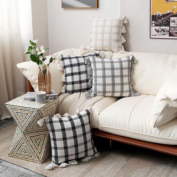 cushion/decorative pillow black white beige lattice sofa cushion cover 45x45cm geometric tassels bed home decoration pillowcase sham
cushion/decorative pillow black white beige lattice sofa cushion cover 45x45cm geometric tassels bed home decoration pillowcase sham