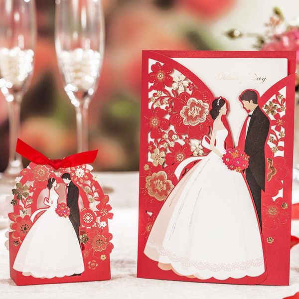 greeting cards wishmade red laser cut wedding invitation with bride & groom and envelopes seals, personalized customized 100 pieces
greeting cards wishmade red laser cut wedding invitation with bride & groom and envelopes seals, personalized customized 100 pieces