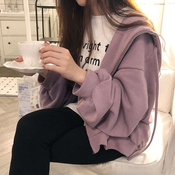 women's hoodies & sweatshirts hoodie waitmore hooded sweater spring and autumn korean edition thin zipper coat students' loose car, Black
women's hoodies & sweatshirts hoodie waitmore hooded sweater spring and autumn korean edition thin zipper coat students' loose car, Black