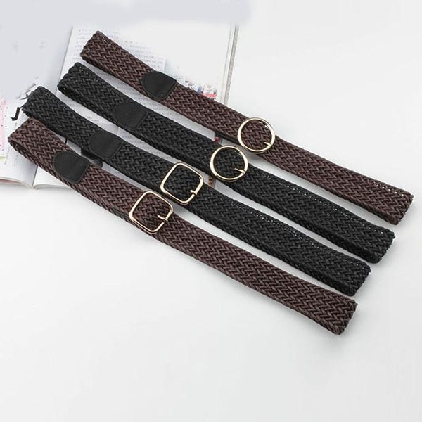 belts 2021 fashion elastic canvas belt for women men knitted pin buckle adjustable ladies waistband jeans, Black;brown
belts 2021 fashion elastic canvas belt for women men knitted pin buckle adjustable ladies waistband jeans, Black;brown