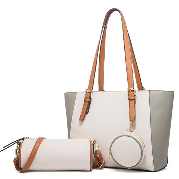 fashion trend womens bags color matching design simple handbag casual lady shopping bag with round wallet
fashion trend womens bags color matching design simple handbag casual lady shopping bag with round wallet