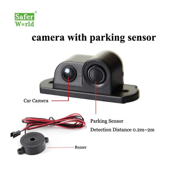 car rear view cameras& parking sensors 2 in 1 system backup camera universal high clear night vision reversing radar 
car rear view cameras& parking sensors 2 in 1 system backup camera universal high clear night vision reversing radar
