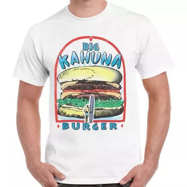 big kahuna burger pulp fiction movie retro cool retro t shirt 900, White;black
big kahuna burger pulp fiction movie retro cool retro t shirt 900, White;black