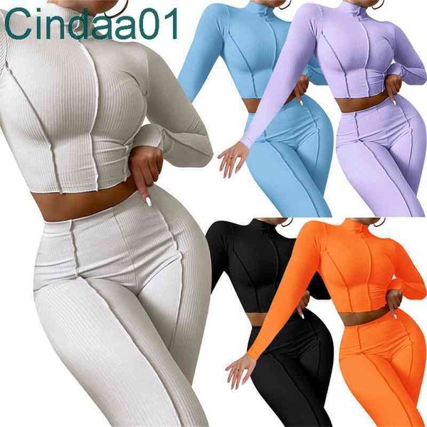 women tracksuits two piece set designer ribbed knitted autumn reverse wear design outfits medium high collar thread high waist slim fit sets, Gray
women tracksuits two piece set designer ribbed knitted autumn reverse wear design outfits medium high collar thread high waist slim fit sets, Gray