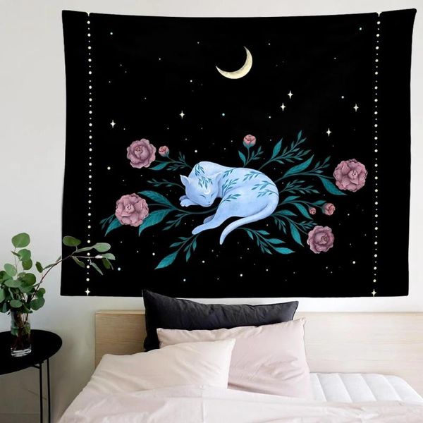 tapestries cat witchcraft tapestry wall hanging moon mysterious divination baphomet occult home black decor
tapestries cat witchcraft tapestry wall hanging moon mysterious divination baphomet occult home black decor